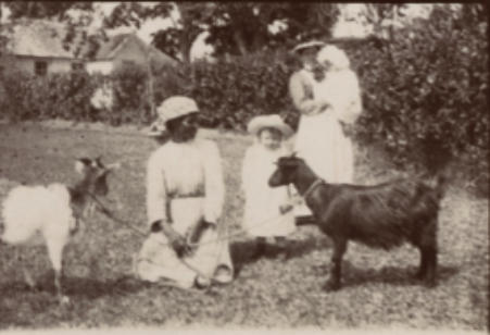 Evelyn Brook Pollard and Mary Hope Pollard taken at Strawberry Hill, Jamaica