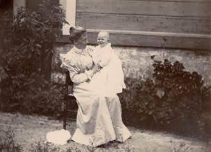 Mary Emma Pollard and Evelyn Brooke Pollard.  Clifton Mount, Jamaica.  1901-2