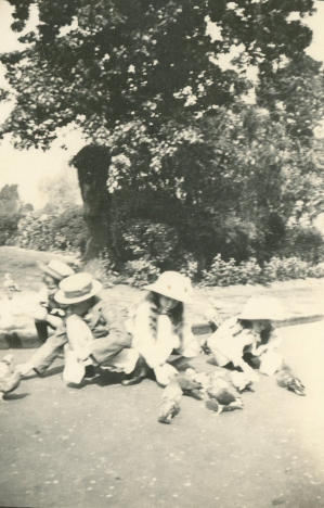 Frederic Hugh Pollard,  Evelyn Brooke Pollard, Mary Hope Pollard and Ruth Elizabeth Florence Pollard