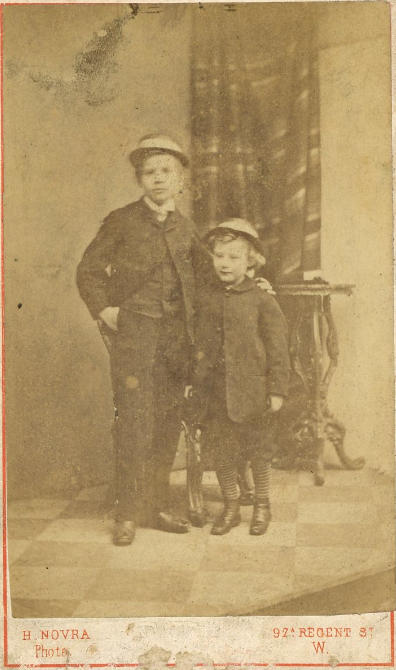 With his brother, George Northmore Arthur