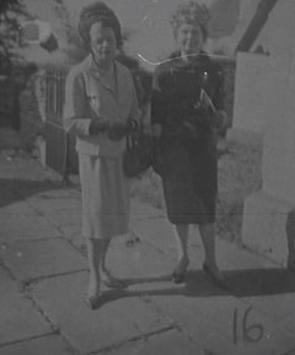 Hillesley Church.  Ruth W. (right)