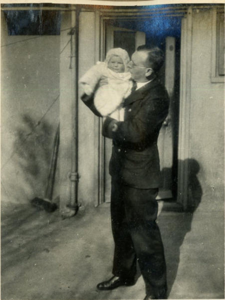 Ismay with her father, Evelyn.