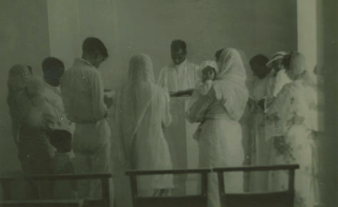 6th May 1951 - Christening in St. Martin's church, Delhi.