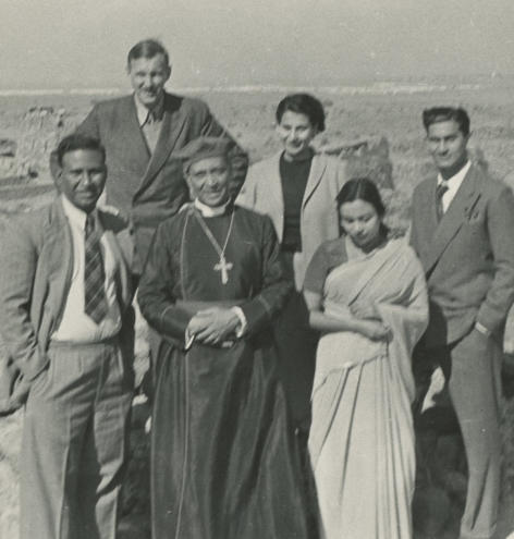 15th November 1953 - Bishop Dewell and Hilary Waddington (back left)