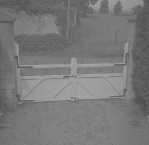 Front gates.  Hillesley Ho.  July 1962