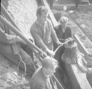 Hillseley Church bell removal.  Sept 62