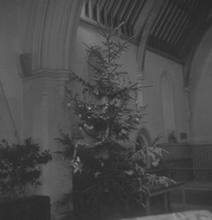 Hillesley Church christmas tree.  3.1.63