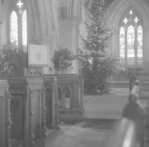 Hillesley Church christmas tree.  3.1.63