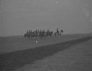 Army Horse Show  Delhi 1952  Guards Lancers band.  31.12.52