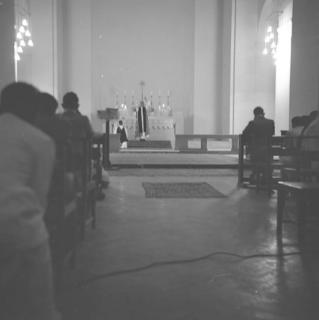 Sacred Heart, Delhi Catholic Cathedral, service Evensong blessing.  6.5.51