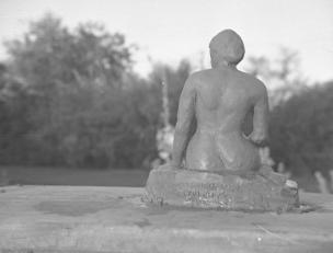 Ruth's sculpture - Seated Nude   13.3.54 