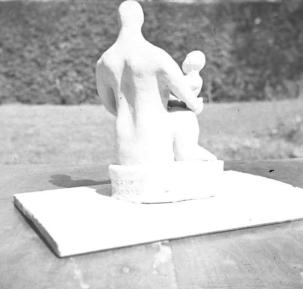 Ruth's sculpture - Mother and child   13.3.54 