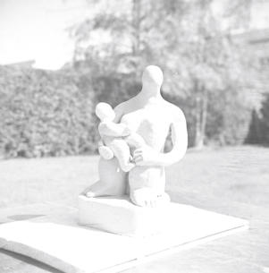 Ruth's sculpture - Mother and child   13.3.54 