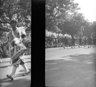 Republic Day Parade  Drum and 1/2 Band  26.1.51 (spoilt)