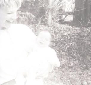 March 1965 - Georgina and Bridget at Hillesley.