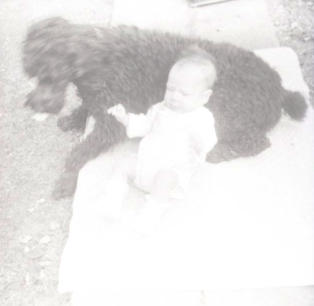 24th March 1965 - Bridget and Poo at Hillesley House