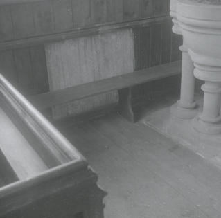 Late October 1966 - S Giles Church interior by font.