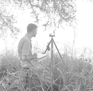 H.W. marking plans Dhel Bases.  13.9.53
