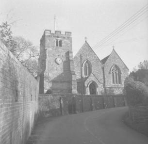 Eling Church, Southampton from W.  26.12.60