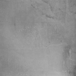 Graffiti on Hillesley Ho 28.12.60 taken 2.1.61