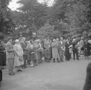 Cirencester Sculpture Exhibition opening  4.9.56
