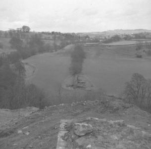 Roman Wall from Willowford Farm  8.4.58