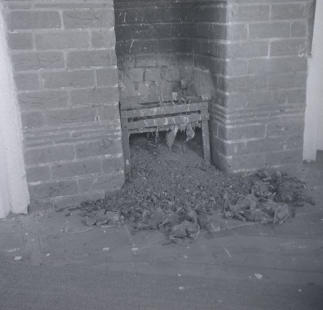 14th March 1964 - Little Ash fireplace with dead starlings