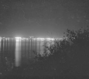 Lights across Lake Milh.  13.5.56