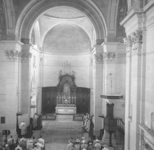 Coronation service from choir loft  2.6.53