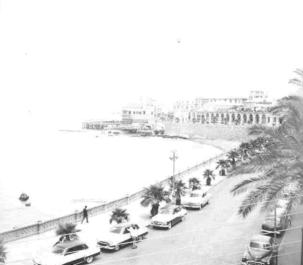 Beirut.  Waterfront of old habour from S.  June 56