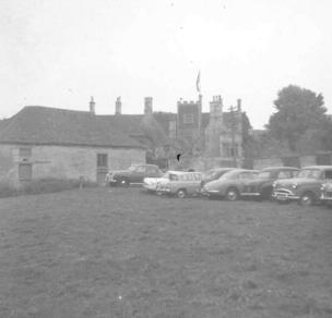 H & A Fete.  Hillesley House from car park.  1.7.61