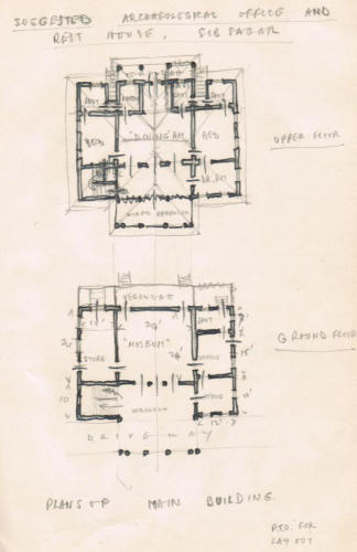 Suggested Archaeological office and rest house, Sib Sagar