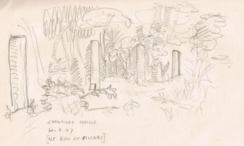 30.8.47  Charaideo Temple  [N.E. row of pillars]