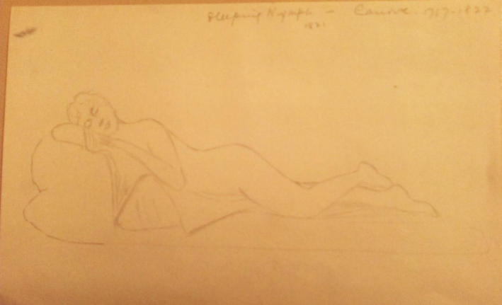 Sleeping Nymph 1821  Canova.  1757 - 1822