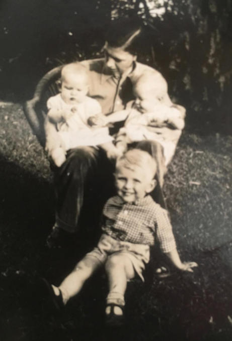 8th November 1941  New Delhi  Ruth, Georgina and Martin aged 9 months and Richard aged 2 years and 11 months (GM)