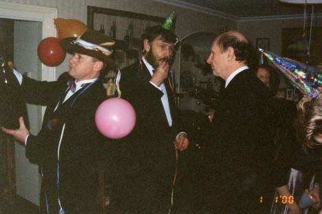 1st January 2000 - White House.  Phillippe Fanac, Nicholas Pollard and Roger Lushington